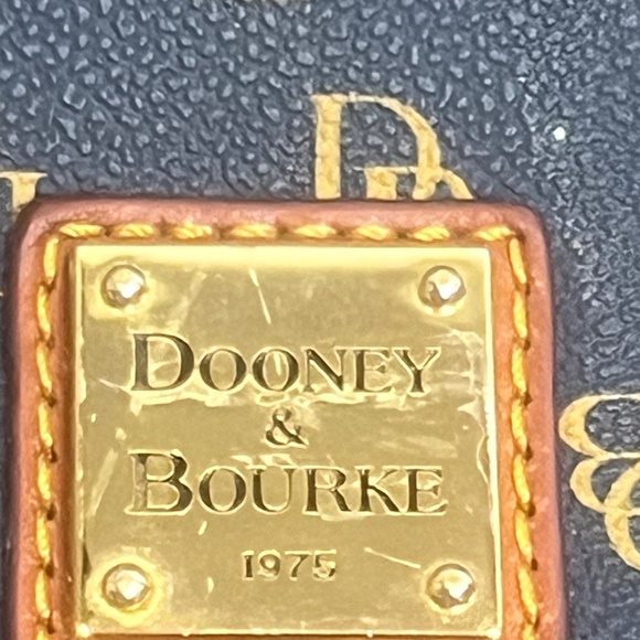 Dooney & Bourke Great Signature Kiley Small Hobo Crossbody, Navy, Leather, Zip - Picture 3 of 16